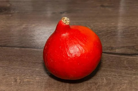 Small pumpkin on the table Stock Photos