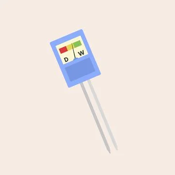 Small purple moisture meter tool Stock Illustration