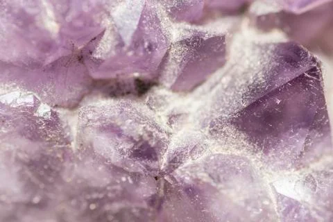 Small putple crystals Stock Photos