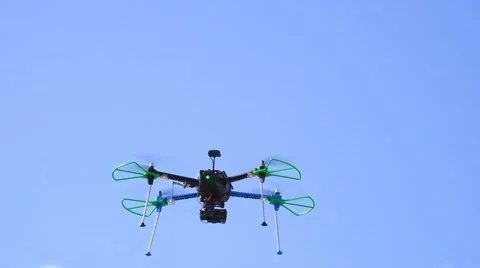 Small Quadcopter Drone Flying Around The City 01 4K Stock Footage 45601234