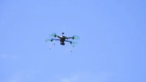 Small Quadcopter Drone Flying Around The City 02 4K Stock-Footage 45602035