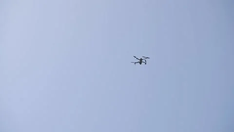 A small quadcopter in the sky Stock Footage 160133072
