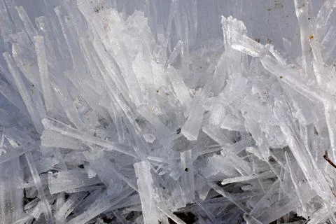 Small rectangular chunks of ice Stock Photos