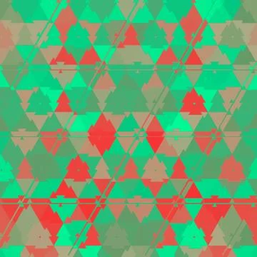 Small red and green triangles continuous pattern イラスト素材