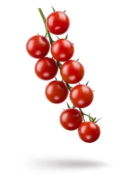 Small red cherry tomatoes. Stock Photos
