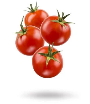 Small red cherry tomatoes. Stock Photos