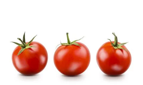 Small red cherry tomatoes. Stock Photos