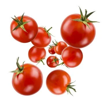 Small red cherry tomatoes. Stock Photos