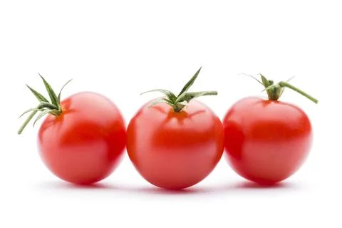 Small red cherry tomatoes. Stock Photos