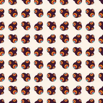 Small red circles on a white background seamless pattern Stock Illustration