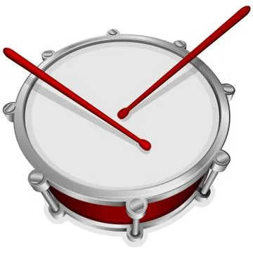 Small red drum Stock Illustration