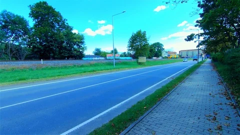 Small Regional Train in the City Stock Footage 115659229