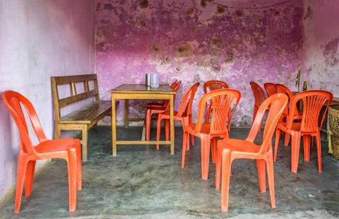 Small restaurant in Nepal Stock Photos