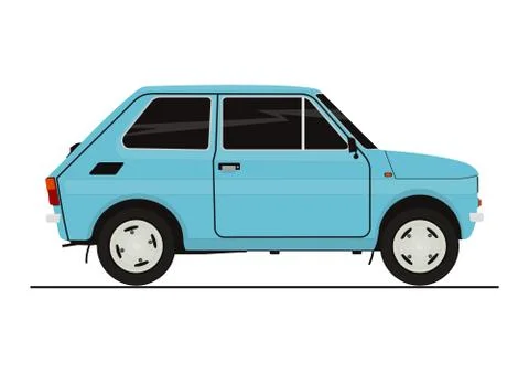 Small retro car. Stock Illustration