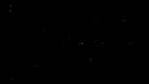 Small retro particles white dust and fine scratches on a black background. Stock Stockbeeldmateriaal 339021987