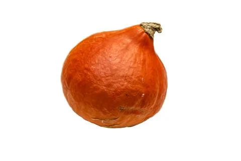 Small ripe pumpkin on white background, isolated Stock Photos
