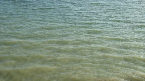Small ripples on the surface of the lake water Stock Footage 290266846