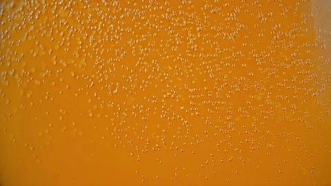 Small Rising Beer Bubbles - Slow Motion Stock Footage 122676246