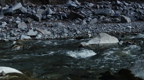 Small river and rocks graded Stock-Footage 38338704