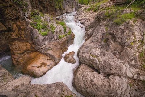 Small River and Rocks Stock Photos