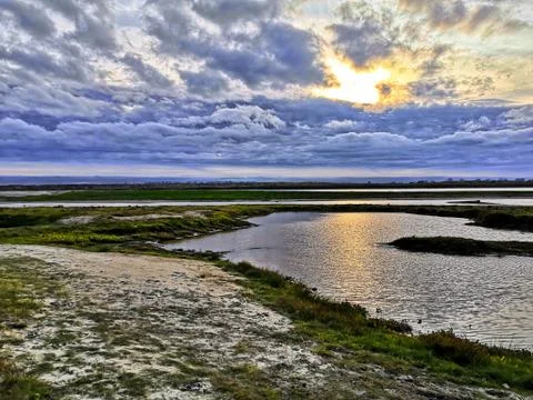 Small river bay 2 Stock Photos