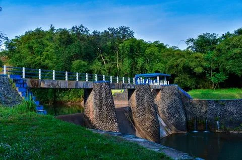 Small River Dam Stock Photos
