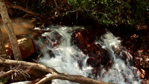 The small river known as Rio dos Goianos in Brazil Video stock 241348964