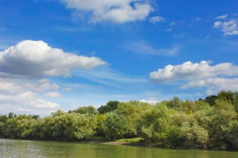 Small river a landscape Stock Photos