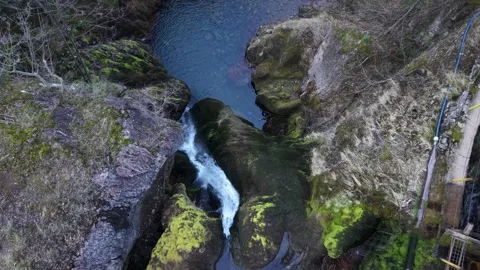 Small river in the mautain Stock Footage 320077338
