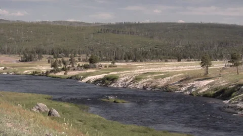 Small River in Montana Stock Footage 38604042