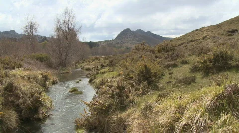 Small river in mountain Stock Footage 374331
