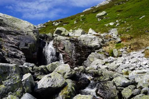 Small river in the mountain. Foto stock