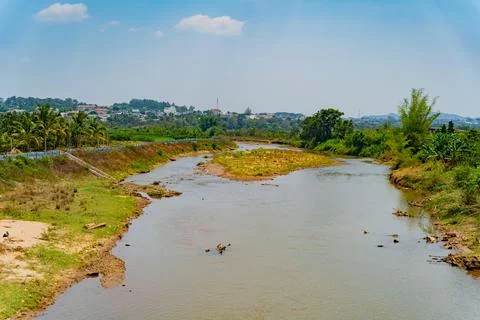 A small river. 스톡 사진