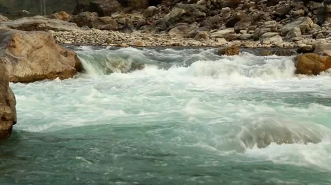 Small river rapids  Stock Footage 65769281