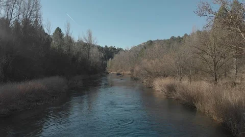 Small River Spain Drone Vídeos de archivo 103378782