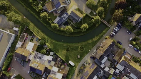 Small River in the village 스톡 동영상 246590477