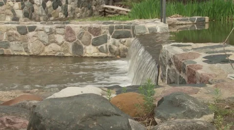 Small river waterfall.mp4 Video stock 58257473