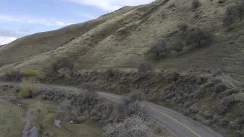 Small road in canyon Stock Footage 231578849
