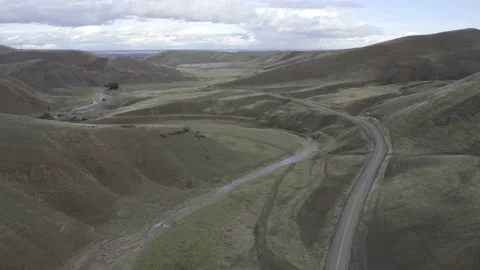 Small road in canyon Stock Footage 231578993