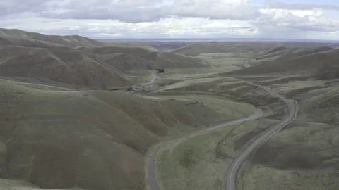 Small road in canyon Stock Footage 231579088