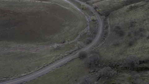 Small road in canyon Stock Footage 231579192