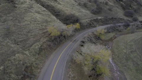 Small road in canyon Stock Footage 231579228
