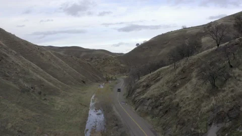 Small road in canyon Stock Footage 231579360