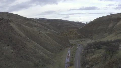 Small road in canyon Stock Footage 231579608