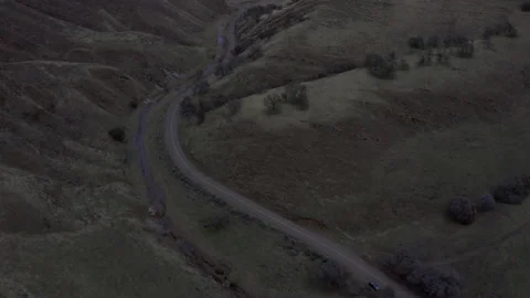 Small road in canyon Stock Footage 231580191