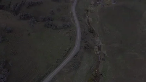 Small road in canyon Stock Footage 231580388