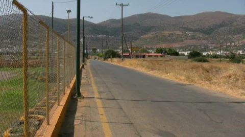Small road on Crete Stock Footage 505233