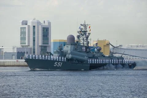 Small rocket ship "Liven" of the Baltic Fleet of Russia Foto stock