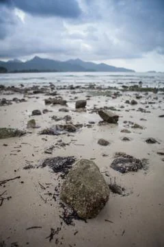 Small rocks at the beach Stock Photos