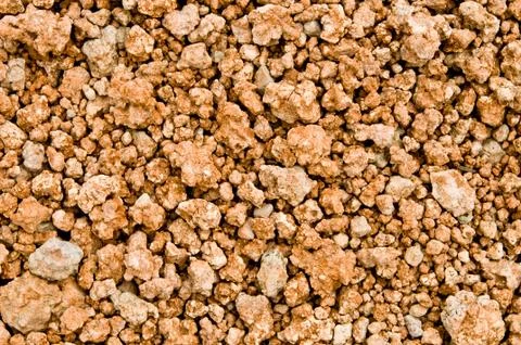 The small rocks on the ground Foto stock